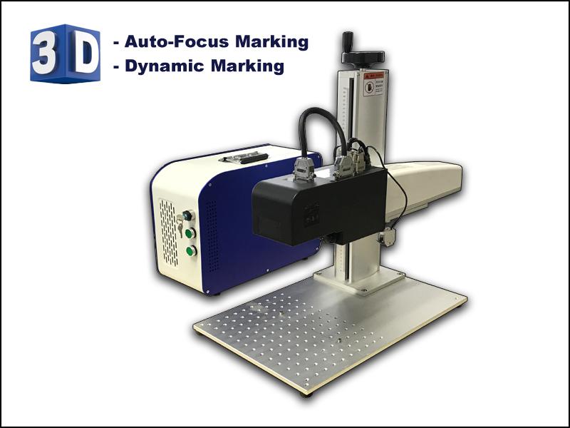 MOPA 3D auto focus dynamic metal depth laser marking machine