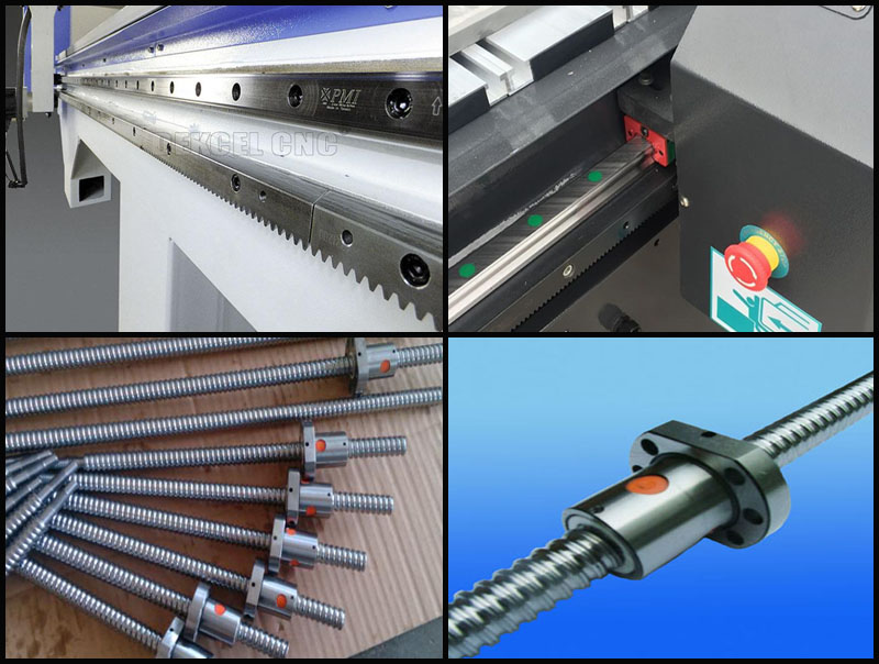 Ball screw VS gear transmission of customized cnc engraving router of
